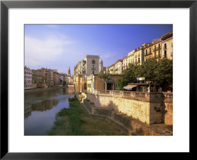 Medieval Houses On The Onyar River, Girona, Catalunya (Catalonia) (Cataluna), Spain, Europe by Gavin Hellier Pricing Limited Edition Print image