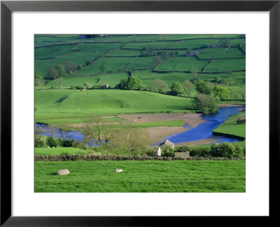 View To River At Reeth, Swaledale, Yorkshire Dales National Park, Yorkshire, England, Uk, Europe by Jean Brooks Pricing Limited Edition Print image