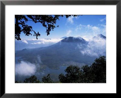 View Of Lake And Town Of Santiago, Lago Atitlan (Lake Atitlan), Guatemala, Central America by Aaron Mccoy Pricing Limited Edition Print image