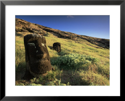 Moais, Cantera Rano Raraku, Easter Island (Rapa Nui), Chile, South America by Jochen Schlenker Pricing Limited Edition Print image