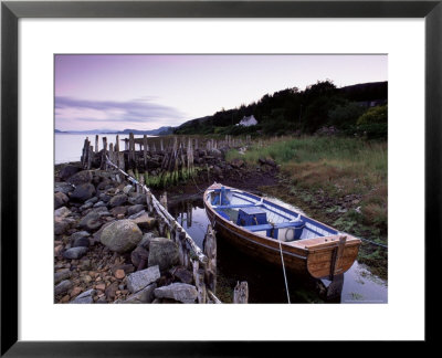 Small Boat And House, Loch Fyne, Argyll, Scotland, United Kingdom, Europe by Patrick Dieudonne Pricing Limited Edition Print image