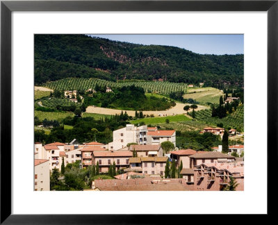 Tuscan Countryside Showing Multi-Family Dwellings, San Gimignano, Italy by Robert Eighmie Pricing Limited Edition Print image