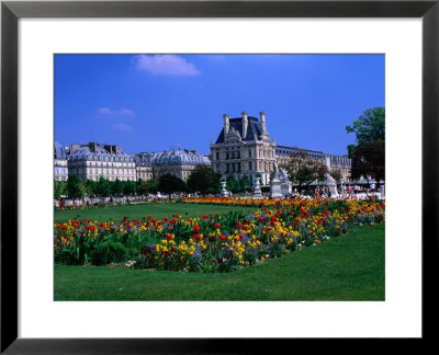 Garden Outside The Louvre Paris, France by John Hay Pricing Limited Edition Print image