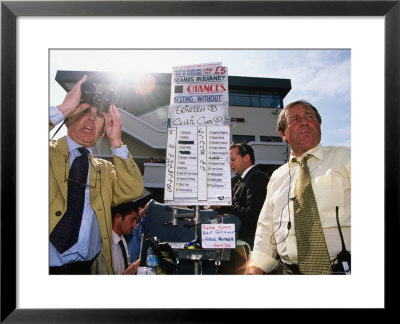 Seamus Mulvaney Bookmakers, Galway Horseraces, Ireland by Holger Leue Pricing Limited Edition Print image