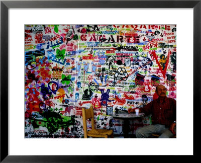 Stencil Graffiti In Centro Cultural Recoleta, Buenos Aires, Argentina by Krzysztof Dydynski Pricing Limited Edition Print image