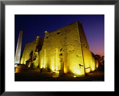 Ancient Temple At Night, Luxor, Egypt by Wayne Walton Pricing Limited Edition Print image