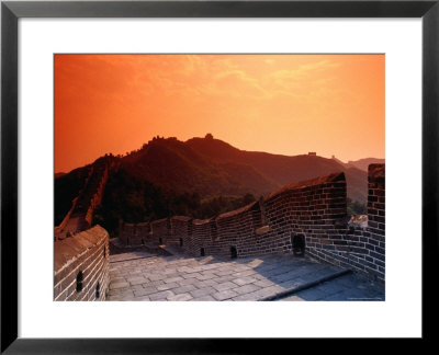 Great Wall Of China At Sunset by Bill Bachmann Pricing Limited Edition Print image