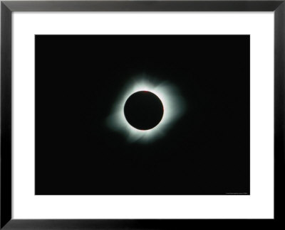 Silhouette Of The Moon During The Total Solar Eclipse, Mauna Loa, 11Th Of July, 1991 by Karl Lehmann Pricing Limited Edition Print image