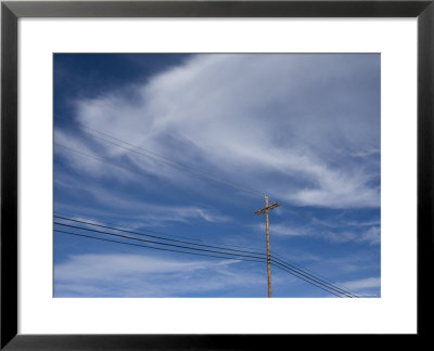 Power Line Against The Sky, California by John Burcham Pricing Limited Edition Print image