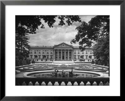 View Showing The Exterior Of Lynnewood Hall by Hansel Mieth Pricing Limited Edition Print image