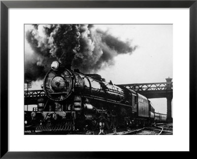Railroad Steam Engine Billowing Smoke by Dorien Leigh Pricing Limited Edition Print image