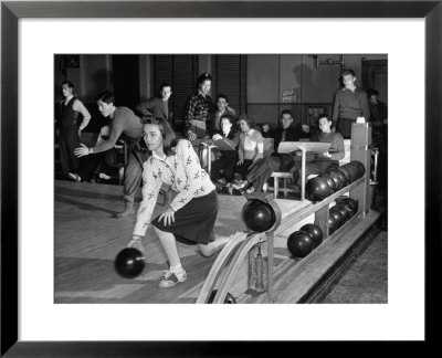 Dubutantes With Bowling With Their Dates by William C. Shrout Pricing Limited Edition Print image