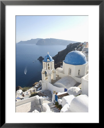 Oia, Santorini, Cyclades Islands, Greek Islands, Greece, Europe by Angelo Cavalli Pricing Limited Edition Print image