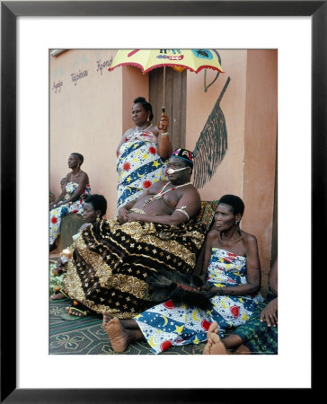 His Majesty Agboli Agbo Dedjani, Last King Of The Dan-Home Dynasty, Abomey, Benin (Dahomey), Africa by Bruno Barbier Pricing Limited Edition Print image