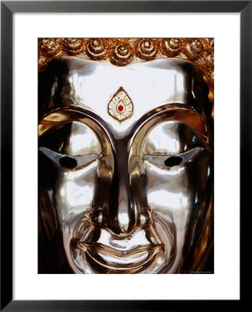 Gilded Buddha Face, Bangkok, Thailand by Ray Laskowitz Pricing Limited Edition Print image