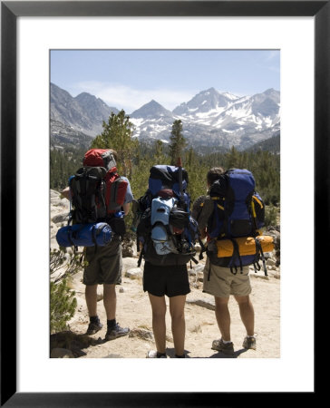 Backpackers On The Trail Into The Sierras, California by Bill Hatcher Pricing Limited Edition Print image