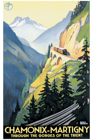 Chamonix-Martigny by Roger Broders Pricing Limited Edition Print image
