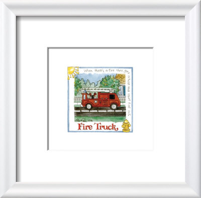 Fire Truck by Lila Rose Kennedy Pricing Limited Edition Print image