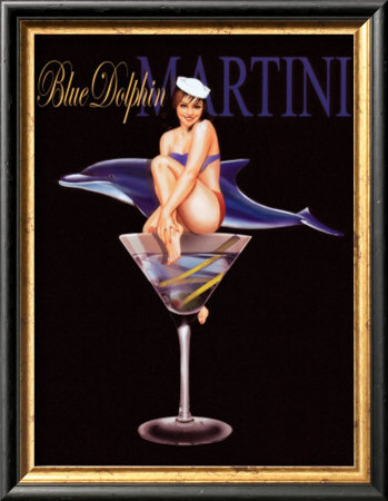 Blue Dolphin Martini by Ralph Burch Pricing Limited Edition Print image