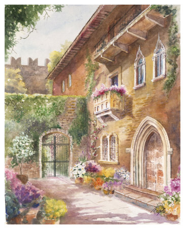 Juliet's Balcony by Rita Zaudke Pricing Limited Edition Print image