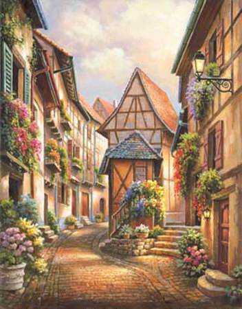 Village Court by Sung Kim Pricing Limited Edition Print image