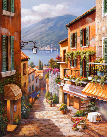 Village Steps by Sung Kim Pricing Limited Edition Print image