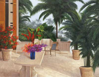 Private Patio by Diane Romanello Pricing Limited Edition Print image