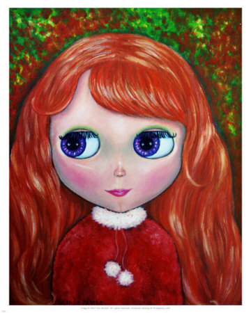 Strawberry Blythe Doll by Blonde Blythe Pricing Limited Edition Print image