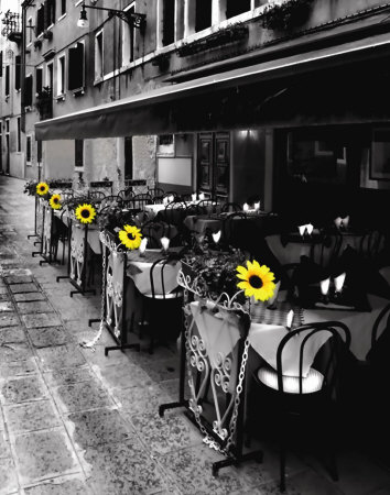 Sunflower Cafe by Steven Mitchell Pricing Limited Edition Print image