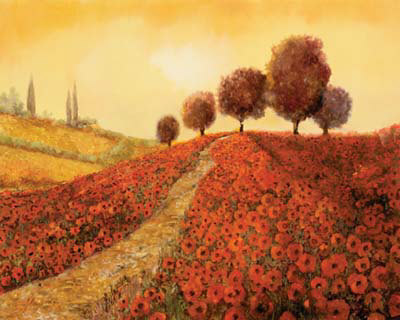 La Colina Dei Papaveri by Guido Borelli Pricing Limited Edition Print image