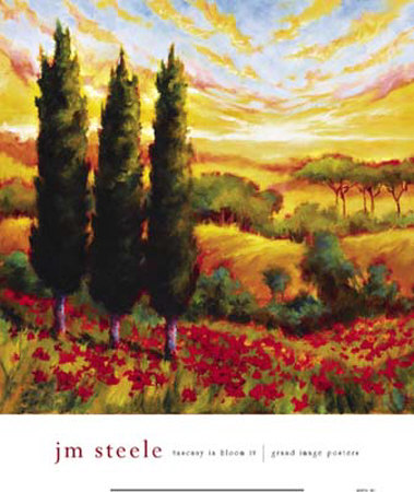 Tuscany In Bloom Iv by J.M. Steele Pricing Limited Edition Print image