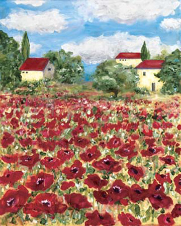 Poppy Field I by Antonette Bowman Pricing Limited Edition Print image