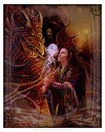The Elven Wizard by Steve Roberts Pricing Limited Edition Print image