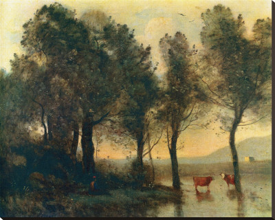 L'etang, C.1796-1875 by Jean-Baptiste-Camille Corot Pricing Limited Edition Print image