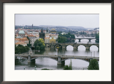A View Down The Vltava River Through Prague by Taylor S. Kennedy Pricing Limited Edition Print image