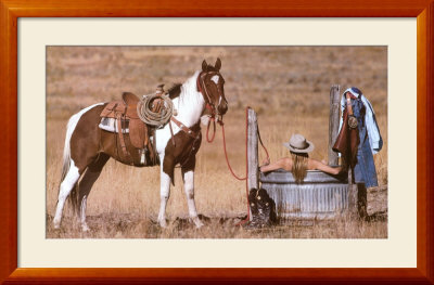 Cowgirl In Heaven by David R. Stoecklein Pricing Limited Edition Print image
