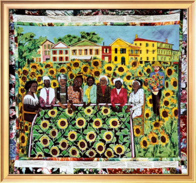 Sunflower Quilting Bee At Arles by Faith Ringgold Pricing Limited Edition Print image