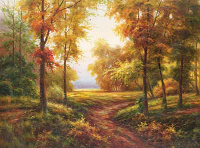 Early Autumn Path by Lazzara Pricing Limited Edition Print image