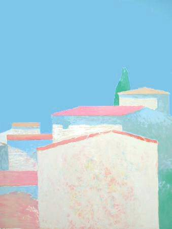 Les Maisons Au Soleil by Roger Muhl Pricing Limited Edition Print image