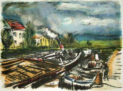 Remorqueurs by Maurice De Vlaminck Pricing Limited Edition Print image
