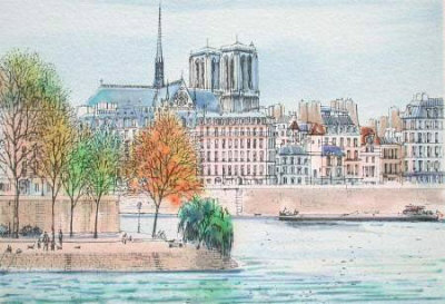 Paris, Pointe De L'ile St Louis by Rolf Rafflewski Pricing Limited Edition Print image