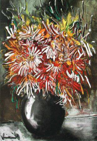 Les Reines-Marguerites, 1955 by Maurice De Vlaminck Pricing Limited Edition Print image