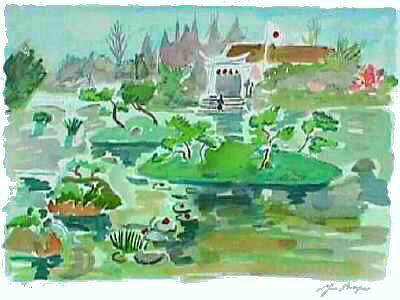 Paysage Du Japon I by Yves Brayer Pricing Limited Edition Print image