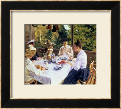 At The Tea-Table, 1888 by Konstantin A. Korovin Pricing Limited Edition Print image