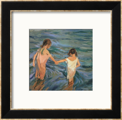 Children In The Sea, 1909 by Joaquin Sorolla Y Bastida Pricing Limited Edition Print image