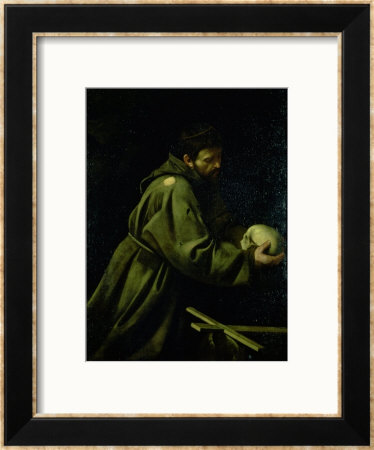 Saint Francis In Meditation by Caravaggio Pricing Limited Edition Print image