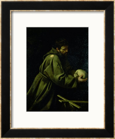 Saint Francis In Meditation by Caravaggio Pricing Limited Edition Print image