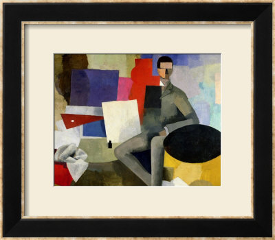 The Seated Man, Or The Architect by Roger De La Fresnaye Pricing Limited Edition Print image
