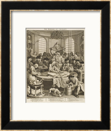 Reward For Cruelty Hideously Dissected By Zealous Medics by William Hogarth Pricing Limited Edition Print image