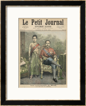 Rama V Known As Chulalongkorn King Of Siam And His Wife by Henri Meyer Pricing Limited Edition Print image